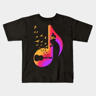 Acoustic Guitar Player Kids T-Shirt